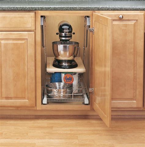 steel appliance lift cabinet organizer|Rev.